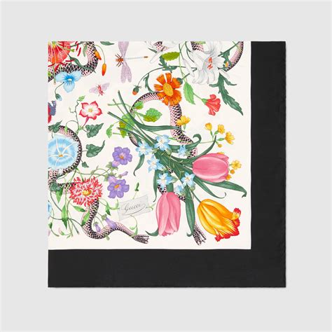 original gucci flora scarf|gucci flora snake scarf.